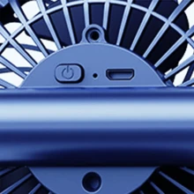 Portable Clip On Fan USB Rechargeable 3 Speeds Table Desk Air Cooling Small Fans,Holiday Essentials,Portable Fan,Hand Fan,Mini Fan,Pram Fan,Handheld Fan For Summer - Blue - View 7