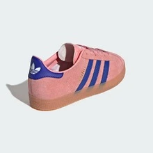 Adidas Gazelle Kids Sneakers, Comfortable Kids Shoe With Gum Bottom, Stylish Easy Lace Up Kids Sneaker For Daily Wear, ID6556 - 半粉紅火花/清醒藍/清醒藍 - 查看 7