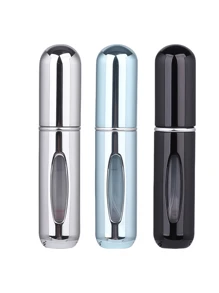 2 pièces Bouteille de parfum rose vif de 5 ml, bouteille de rangement de parfum, bouteille de vaporisateur rechargeable, bouteille de décantation de parfum, petite bouteille réutilisable
