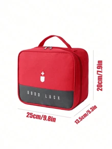 1 Pieza Bolsa de Tela Multifuncional Grande para Medicamentos, Kit de Emergencia Médica Portátil y Transportable, Bolsa de Medicina para Viajes al Aire Libre, Bolsa de Almacenamiento de Medicinas de Emergencia para Dormitorio (Opciones de Multicolor)