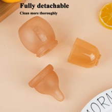 2 peças/1 peça 60ml/2,03oz Conjunto de Mamadeira Miniatura de Silicone para Bebê + Bico de Silicone, Imita a Amamentação, Mamadeira Anti-Cólica, Silicone Macio para Recém-Nascidos, Ótimo Presente para Recém-Nascidos - Multicolorido - Visão 4