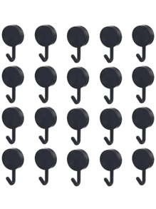 5pcs/10pcs Self-Adhesive Wall Hooks, Key Hooks, Clothes Hangers, Towel Hooks - Simple Design For Bathroom, Bedroom Entrance, Home Decor, Practical Hooks - Easy To Stick And Use (Random Colors)