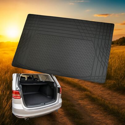 Tapete Protector de Cajuela para Auto de PVC, Alfombra Antiderrames, Antideslizante y Uso Universal