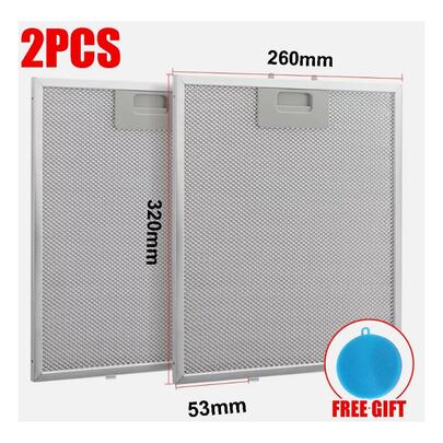 Tapsin 2PCS 13x10 Inch Range Hood Grease Filters, Washable Replacement Kitchen Hood Filter For Stove Exhaust, Effective Grease Trap For Range Ventilation