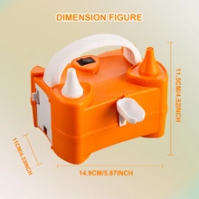 AOYI 1pc, Electric Balloon Pump, Portable Double Nozzle Electric Balloon Blower, Air Pump Balloon Inflator For Decoration Party Sports - EU C Type Plug(220-240V) - View 7