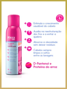 Ricca Shampoo a Seco 150ml (Remove a oleosidade e dá volume!)
