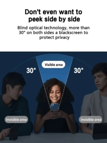 5 件适用于谷歌/手机的隐私钢化玻璃屏幕保护膜，全覆盖，易于安装，防偷窥，无气泡，防刮擦和防碎，适合生日/家人/朋友/男朋友/女朋友屏幕保护必需品，适用于日常防护、办公室、家庭隐私屏幕保护膜手机屏幕保护膜手机配件防水防震防摔防摔防刮擦防指纹 - 黑色 - 查看 9