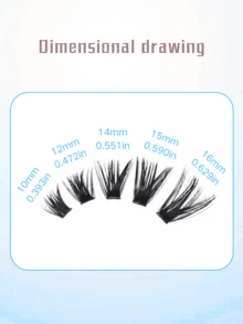 10ROWS 200PCS Lash Clusters 80D Volume DD Curl 10-16mm Big Voluminous, 3D Effect Individual Cluster Lashes 80D Wispy&Extra Thick&Halloween Dramatic&DIY, Long-Lasting Individual Lash Clusters -For Wedding&Dating&Travel&Party Glam, Loved For Gifts&Christmas&Halloween&New Year's, Must-Have! Lash Clusters, Eyelash Clusters, Individual Eyelashes, Lashes, Fake Lashes