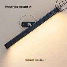 1pc USB Rechargeable Makeup Mirror Light, Eye-Caring Desk Lamp, Bedroom Lights,Aquarium Lights,Stick On Wall Lights,Wardrobe Lights,Lamp Bedroom,Reading Light, Adjustable Color & Brightness, Angle Adjustable, Wireless Makeup Light For Bathroom Mirror,Colourful Cabinet Lighting LED Lamp, Rechargeable Battery Night Light, With Lighting Memory And Magnetic Base For Easy Installation Without Adhesives, For Stairs, Kitchen And Bathroom.