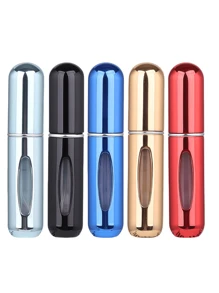 2 pièces Bouteille de parfum rose vif de 5 ml, bouteille de rangement de parfum, bouteille de vaporisateur rechargeable, bouteille de décantation de parfum, petite bouteille réutilisable