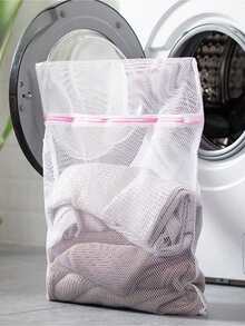 1pc/3pcs Laundry Mesh Bag - Large Washing Machine Bag For Underwear, Delicate Clothes & Summer Tops - trắng - Xem 6