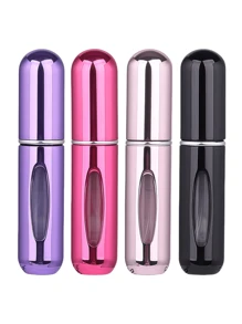 2 pièces Bouteille de parfum rose vif de 5 ml, bouteille de rangement de parfum, bouteille de vaporisateur rechargeable, bouteille de décantation de parfum, petite bouteille réutilisable
