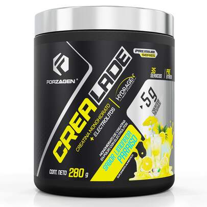  Creatina Monohidrato | Creatina Saborizada de Alta Calidad | Forzagen | Crea -Lade | Entrenamientos de Fuerza, Resistencia | 280 g | 35 Servicios x Envase | Refrescante Sabor a Limonada Paraiso | Sin Azúcar Añadida | Hidratante y Voluminizador Muscular para Mejorar el Rendimiento Deportivo | Ayuda al incremento de  Fuerza, Rendimiento y Resistencia para Entrenamientos de Alto Nivel | Facilita la Recuperación Muscular | Apoyo para  Reducir el Dolor Muscular | Bebida Pre-Entrenamiento para Mejorar el Rendimiento Deportivo | Fácil y Rápida Preparación