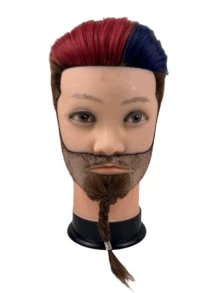 100% Real Hair Men Mannequin Heads With For Hair Training Styling Solon Hairdresser Dummy Doll Heads For Practice Hairstyles - Multicolor - View 7