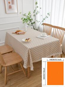 1pc Coffee Color Daisy Lace Tablecloth, Pastoral Fresh Style, Suitable For Romantic & Cozy Ambiance, Holidays, Parties, Weddings, Home Decor, All Seasons - Multicolor - View 14