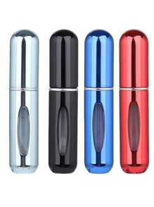 2 pièces Bouteille de parfum rose vif de 5 ml, bouteille de rangement de parfum, bouteille de vaporisateur rechargeable, bouteille de décantation de parfum, petite bouteille réutilisable