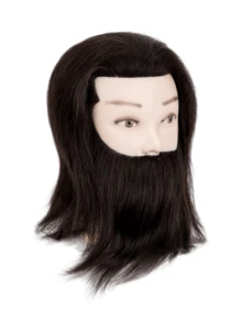 100% Real Hair Men Mannequin Heads With For Hair Training Styling Solon Hairdresser Dummy Doll Heads For Practice Hairstyles - Multicolor - View 19