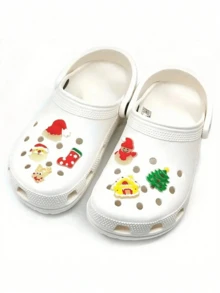 Phụ kiện giày phát sáng làm quà tặng Giáng sinh, Phụ kiện giày ông già Noel phát sáng trong bóng tối 7 chiếc - Nhiều màu - Xem 8