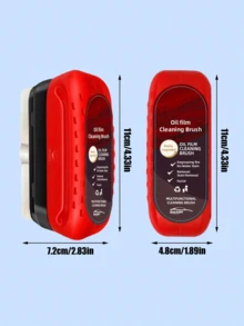 Bộ 2 dụng cụ vệ sinh kính chắn gió ô tô - Thiết kế đa năng với miếng bọt biển, loại bỏ dầu mỡ, vết bẩn nước và sương mù. Dụng cụ gạt nước và làm tan sương mù chống thấm nước - Làm từ nhựa ABS - Chức năng chống sương mù và chống thấm nước - Thích hợp cho kính chắn gió, cửa sổ, gương chiếu hậu và các loại kính khác. - Đỏ - Xem 6