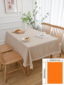 1pc Coffee Color Daisy Lace Tablecloth, Pastoral Fresh Style, Suitable For Romantic & Cozy Ambiance, Holidays, Parties, Weddings, Home Decor, All Seasons - Multicolor - View 10