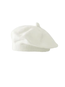 1 件婴儿贝雷帽幼儿画家帽儿童秋冬保暖无檐小帽小男孩女孩法国艺术家针织帽 0-4 岁 - 彩色 - 查看 37