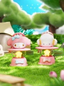 卡通人物油灯夜灯钥匙扣，可爱卡通人物造型，带LED灯功能，是家居装饰、床头灯、儿童房、户外露营、派对礼物、儿童及动漫爱好者生日礼物的完美之选。配有便携腕带和登山扣，做工精细，电池供电，为您的空间增添一抹可爱气息。 - 彩色 - 查看 10