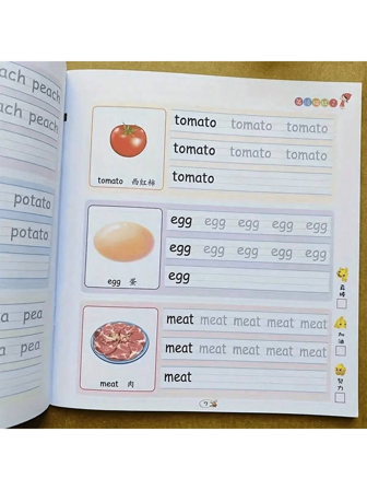 1pc ABC Writing Practice Workbook - English Picture Book - Handwriting Practice - Learn To Write Alphabet, Participate In Children English Alphabet Tracing Homework - Improve Penmanship And Develop Calligraphy, Fun Interactive Book Set (Some Accessories Random)