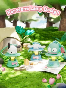 卡通人物油灯夜灯钥匙扣，可爱卡通人物造型，带LED灯功能，是家居装饰、床头灯、儿童房、户外露营、派对礼物、儿童及动漫爱好者生日礼物的完美之选。配有便携腕带和登山扣，做工精细，电池供电，为您的空间增添一抹可爱气息。 - 彩色 - 查看 11