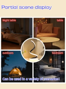 2 套现代台灯，可调光螺旋床头灯，3 色 10 亮度 LED 台灯，适用于卧室、客厅、办公室 - 黑色B款 - 查看 6