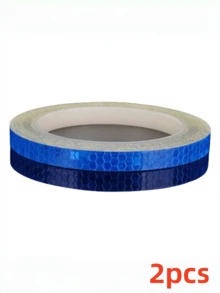 1 件反光自行车和摩托车防水 PVC 胶带、警示灯贴纸、DIY 摩托车轮辋装饰胶带 - 彩色 - 查看 10