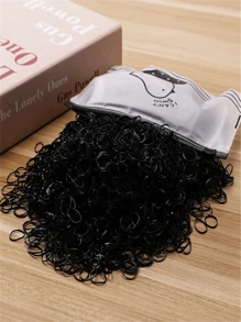 1000 piezas/100 piezas, Paquete de bandas elásticas desechables para el cabello, lazos y sujetadores de coleta para peinados y decoración casual, accesorios para el cabello para todos los días, adecuados para todas las estaciones, gimnasio, vuelta al colegio
