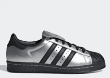 Adidas Originals Superstar II Shoes For Women, Shell-Toe Casual Activewear Sneaker For Daily Wear, Minimalist Low Top Sneaker For School And Workday Chic, Color Block Sneaker For Women's Fall Outfits, Black And White Shoe For Skate Outfits - 銀色/黑色 - 查看 5