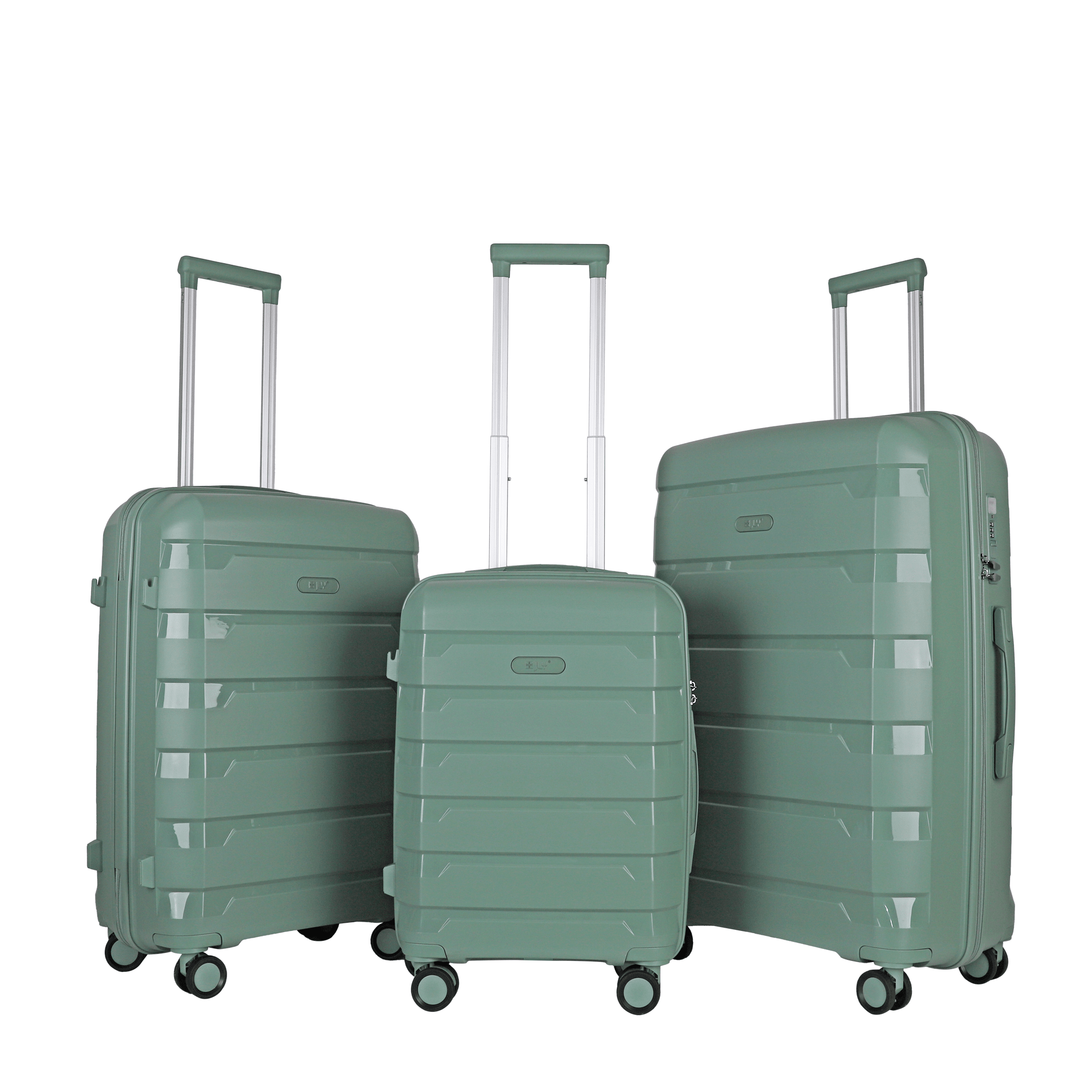 JLY Lightweight Polypropylene Luggage Set – 3 Sizes For Every Journey | Spinner Wheels, TSA Lock, Shock-Resistant Shell