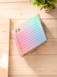 50/150 件渐变色多色计划便签，个性化记事本，横向版本，适合学生、办公室工作人员、家庭使用、学校用品、返校用品、办公用品、办公桌配件、返校配件、办公与学习用品 > 笔记本与书写板 > 便签