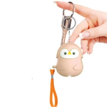 130dB高音企鹅形个人安全警报器，小巧可爱设计，适合女性、独居老人、慢跑、徒步旅行和其他安全紧急情况 - 彩色 - 查看 3