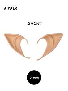 2 peças/Conjunto Orelhas Mágicas e de Fada - Estilo Versátil, Médio e Longo, Orelhas Pontudas Macias para Cosplay, Festa de Natal, Halloween, Maquiagem de Fantasia, Acessórios de Fantasia Elfo, Mascarada, Vampiro, Fada, Acessórios de Fantasia Confortáveis para Feriados e Cosplay