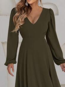 Women Prom & Evening Dresses - Màu xanh Ô liu - Xem 4