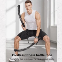 Kabellose Kampfseil-Ersatz für Fitness-Schwingseil Aerobic-Training, Kampfseil zum Werfen großer Seile für Krafttraining, effiziente Fettverbrennung Simulation, Seil-Körperempfindung, Aerobic-Training, große Kampfseile für Kampf