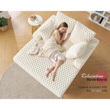 53 Inch Oversized Chaise Lounge, Upholstered Sofa Bed With Throw Pillows And Armrests, Sleeper Chair- Comfy Chair Bed For Living Room,Beige - Màu be - Xem 5