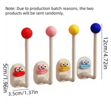 1/2 chiếc giá treo dây buộc tóc tiện dụng, kẹp phụ kiện tóc phòng tắm, dây buộc tóc, móc treo trang trí, giá treo dây buộc tóc đơn giản, bền, móc treo đồ nhỏ gọn, thanh lịch (Yêu cầu tự lắp ráp) - Nhiều màu - Xem 8