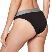 Tommy Hilfiger Women's Sports Briefs Skin-Friendly Versatile Comfortable Outdoor Commuting Casual UW0UW02773-BDS - 黑色 - 查看 4