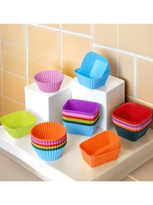 12/36pcs/Set Silicone Lunch Box Dividers, Reusable Silicone Lunch Bento Box Accessories Set, Durable, Dishwasher & Freezer Safe, Back To School Supplies - Multicolor - View 8