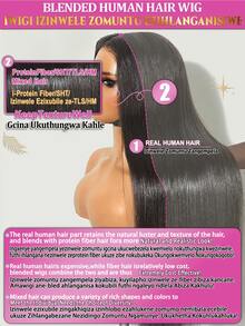 8-34 英寸 13x6 深波浪蕾丝前假发预拔巴西卷发假发 200 密度无胶前假发女士密度假发混合人发预拔深波浪假发混合发卷曲蕾丝前假发（混合发由人发与合成纤维和蛋白质长丝混合制成） - 棕色 - 查看 11