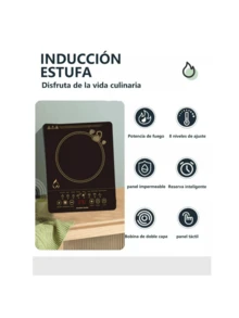 Plancha de Inducción ATVERCE – Cocina Rápida con Bobina Doble Capa, 3500W, Pantalla Táctil Grande y Envío Local en México - Tipo de Enchufe B USA (110-127V) - Ver 4