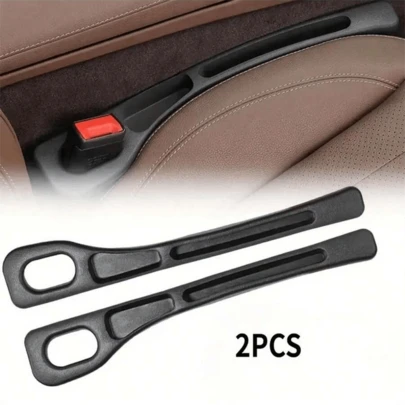 2 Pçs Assento De Carro Gap Filler Organizador PU Universal Lacuna Anti-Vazamento Rolha Tira Slot Armazenamento Acessório