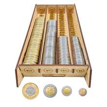 Rockkings Marimba Mdf Wood Coin Counter Organizer Container - Beige - View 2