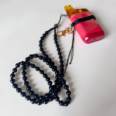 1 pieza Cordón multicolor anti-pérdida con 3 anillos de silicona para diferentes tamaños de dispositivos de vapeo. No contiene cigarrillos electrónicos, estuche para cigarrillos, caja de cigarrillos