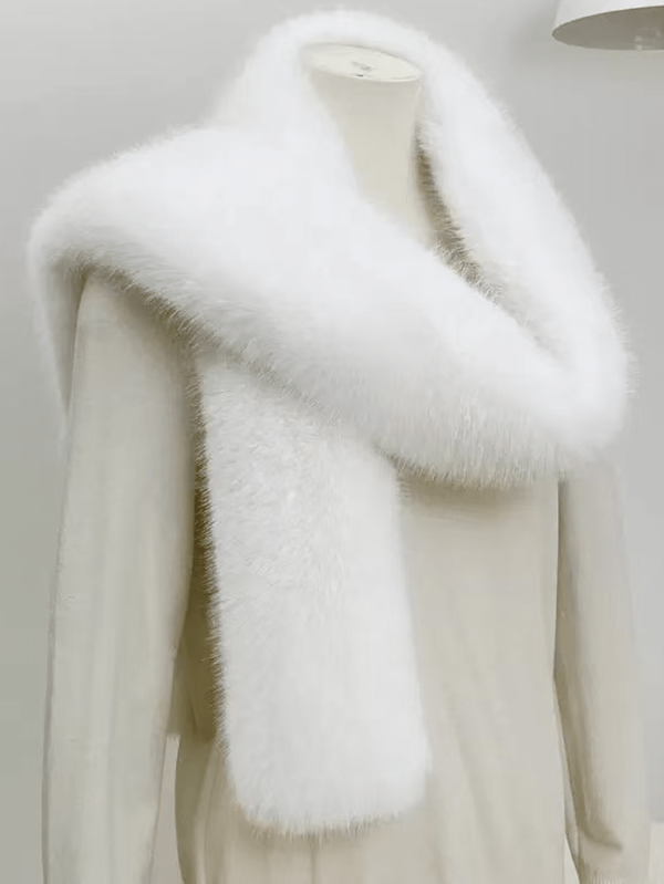 1pc, Women's Winter Scarf, Plush Scarf, Warm Scarf, Fashionable Versatile Scarf