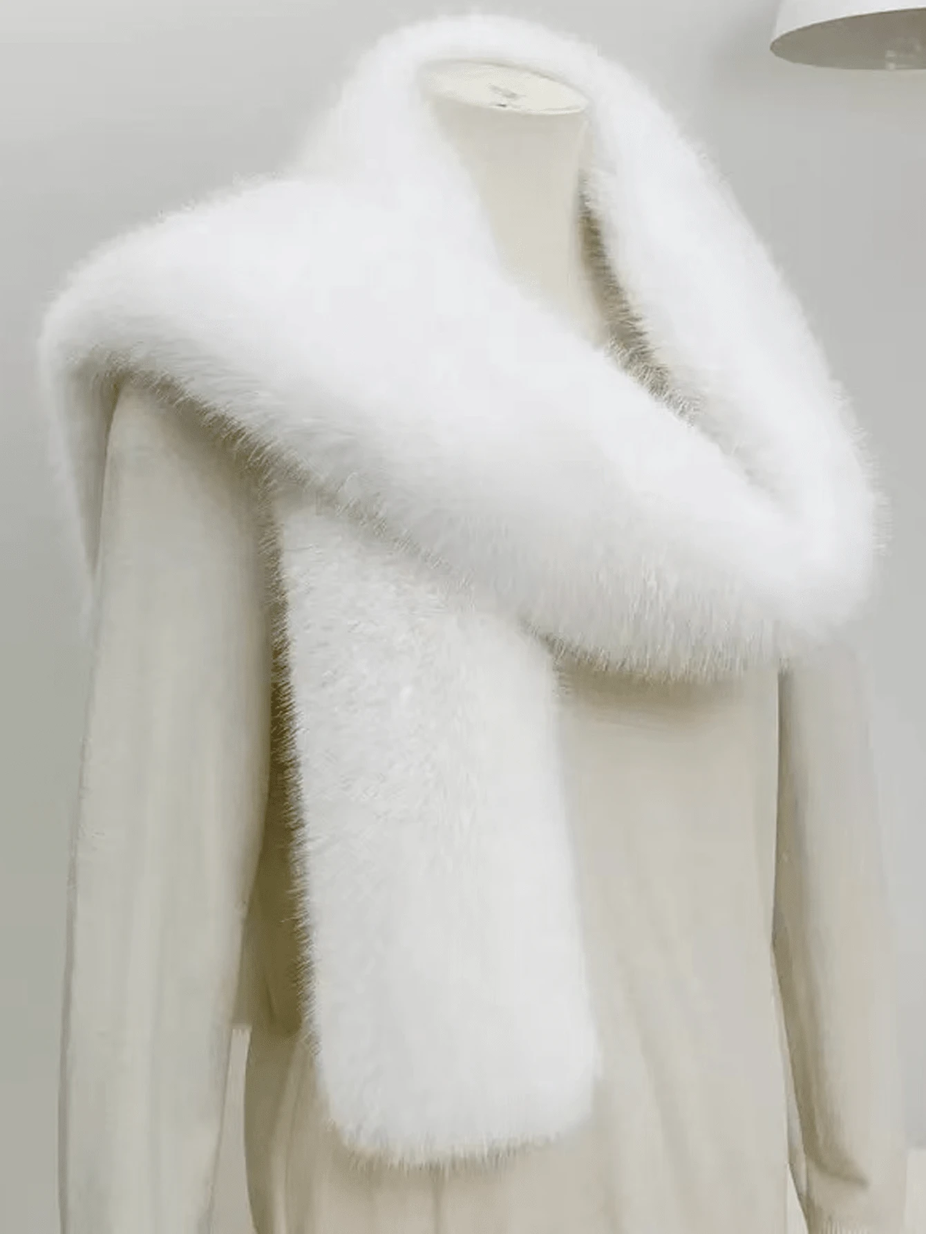 1 件，女士冬季围巾，毛绒围巾，温暖围巾，时尚百搭围巾