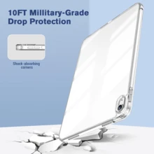 Clear Case For IPad (A16) 11th Generation 2025 11-Inch/10th Generation 2022 10.9 Inch, Lightweight Soft TPU, Anti-Scratch Ultra Slim Protective Tablet Cover, Shockproof Impact Resistant, Clear - 無色 - 查看 2